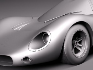 P68 GT 1986 Race Car 3D Модель