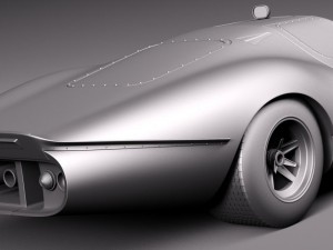 P68 GT 1986 Race Car 3D Модель