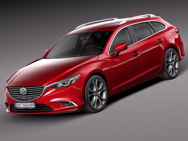 Mazda 6 Wagon 2015 Model 3D .c4d .max .obj .3ds .fbx .stl .blend 