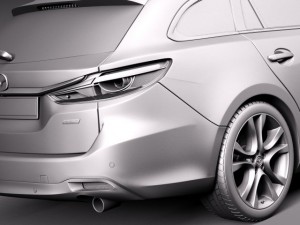 Mazda 6 Wagon 2015 Model 3D