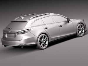 Mazda 6 Wagon 2015 Model 3D