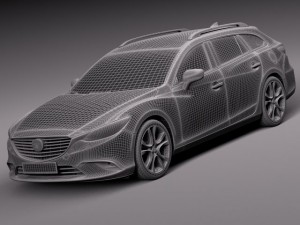 Mazda 6 Wagon 2015 Model 3D