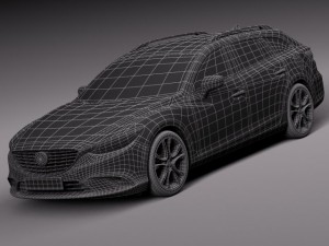 Mazda 6 Wagon 2015 Model 3D