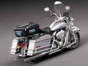 Harley Davidson Road King NYPD Police 2015 3D Model