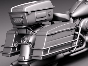 Harley Davidson Road King NYPD Police 2015 Model 3D