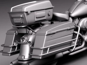Harley Davidson Road King NYPD Police 2015 3D Model