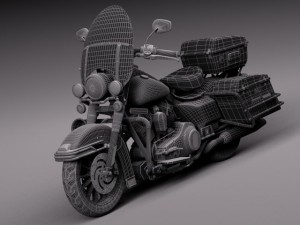 Harley Davidson Road King NYPD Police 2015 Model 3D