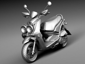 Yamaha Zuma 125 Scooter 2014 3D Model