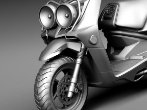 Yamaha Zuma 125 Scooter 2014 3D Model