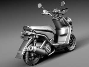Yamaha Zuma 125 Scooter 2014 3D Model