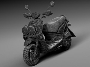 Yamaha Zuma 125 Scooter 2014 3D Model