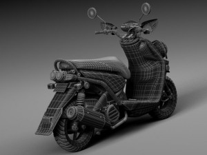 Yamaha Zuma 125 Scooter 2014 3D Model