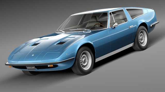 Maserati Indy 1973 3D मॉडल .c4d .max .obj .3ds .fbx .stl .blend 