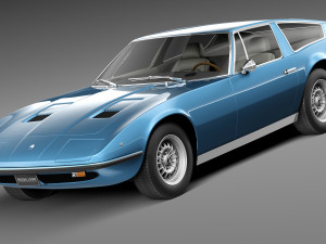 Maserati Indy 1973 3D 모델