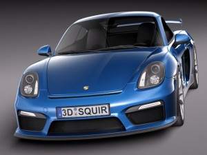 Porsche Cayman GT4 2016 3Dモデル
