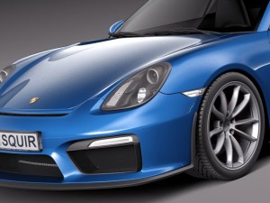 Porsche Cayman GT4 2016 3Dモデル