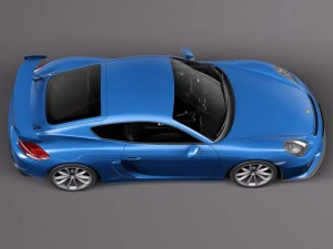 Porsche Cayman GT4 2016 3D Model