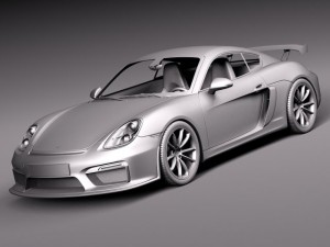 Porsche Cayman GT4 2016 3Dモデル