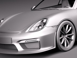 Porsche Cayman GT4 2016 3Dモデル