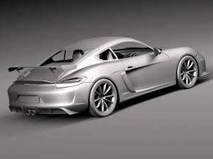 Porsche Cayman GT4 2016 3Dモデル