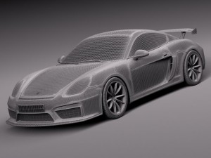 Porsche Cayman GT4 2016 3Dモデル