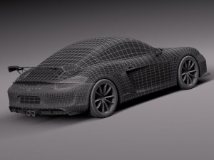 Porsche Cayman GT4 2016 3Dモデル