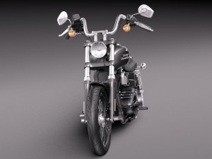 Harley Davidson Sportster Dyna Street Bob 2015 Model 3D