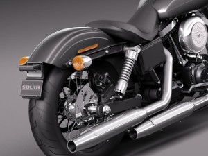 Harley Davidson Sportster Dyna Street Bob 2015 Model 3D