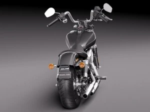 Harley Davidson Sportster Dyna Street Bob 2015 3D Model