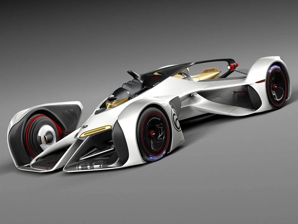Chevrolet Chaparral 2x VGT Concept 3D Model .c4d .max .obj .3ds .fbx .stl .blend 