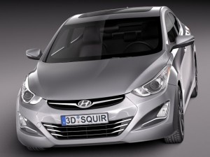 Hyundai Elantra Sedan 2014 3Dモデル