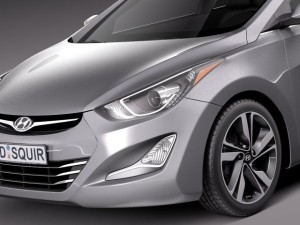 Hyundai Elantra Sedan 2014 3Dモデル
