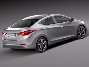 Hyundai Elantra Sedan 2014 3Dモデル