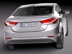 Hyundai Elantra Sedan 2014 3Dモデル