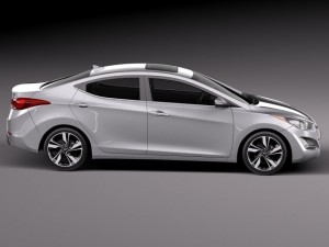 Hyundai Elantra Sedan 2014 3Dモデル