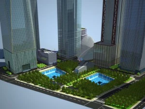 New World Trade Center Complex 3D Model
