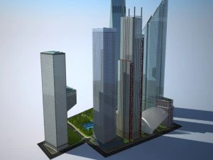 New World Trade Center Complex 3D Model