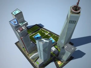New World Trade Center Complex 3D Model