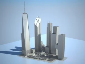 New World Trade Center Complex 3D Model