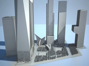New World Trade Center Complex 3D Model
