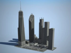 New World Trade Center Complex 3D Model