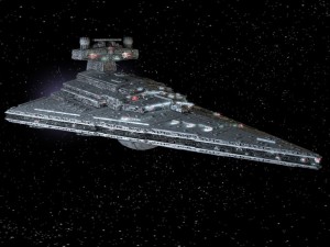 Starwars Star Destroyer with Lights 3D Model
