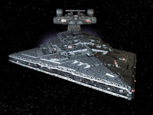 Starwars Star Destroyer with Lights 3D Model