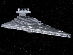 Starwars Star Destroyer with Lights 3D Model