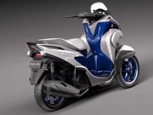 Yamaha Tricity Scooter 2015 Model 3D