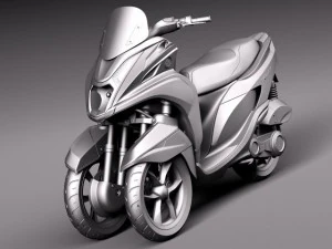 Yamaha Tricity Scooter 2015 3D Model