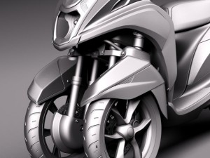 Yamaha Tricity Scooter 2015 Model 3D