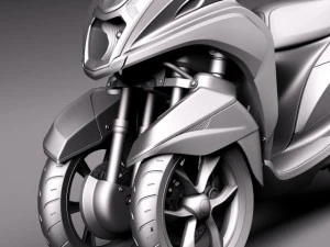 Yamaha Tricity Scooter 2015 3D Model