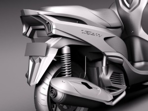 Yamaha Tricity Scooter 2015 Model 3D