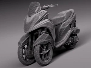 Yamaha Tricity Scooter 2015 3D Model